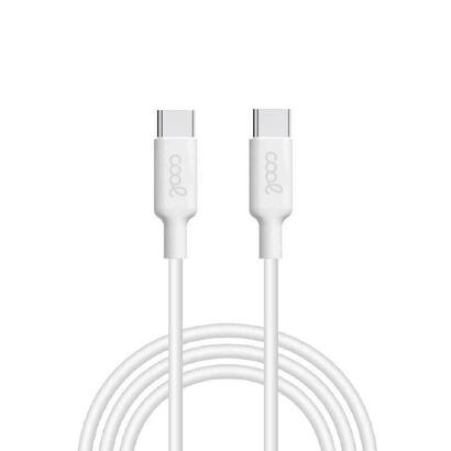 cool-cable-usb-tipo-c-a-tipo-c-1-metro-3-amp-blanco