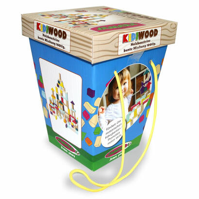 jamara-kidiwood-juego-de-bloques-de-madera-100-piezas