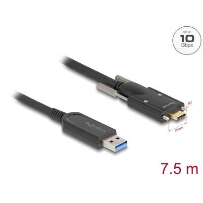 delock-aktives-optisches-cable-usb-10-gbps-typ-a-macho-a-tipo-c-macho-75-m