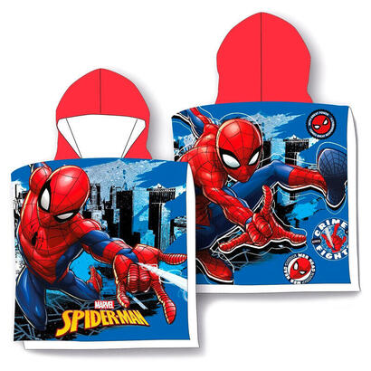 poncho-toalla-spiderman-marvel-microfibra