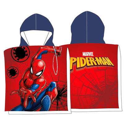 poncho-toalla-spiderman-marvel-microfibra