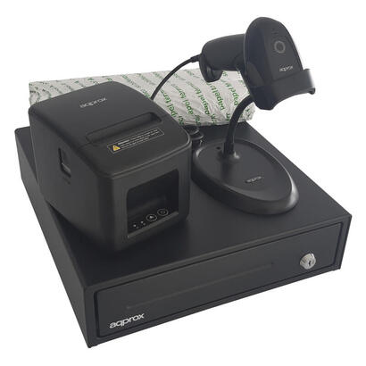 kit-tpv-approx-cajon-portamonedas-appcash33-negro-lectorscanner-appls11as-impresora-termica-apppos80am-usb-pack-rollos-papel-cyt