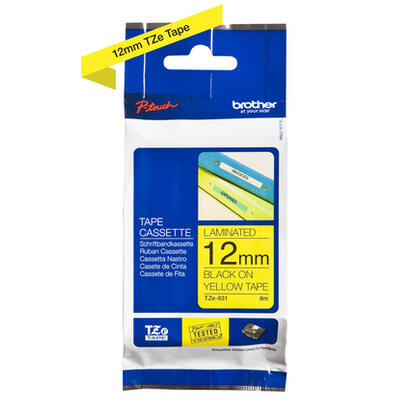 brother-cinta-mecanografico-negro-sobre-amarillo-tze-631-tz-631-12-mm-x-8-m-laminado