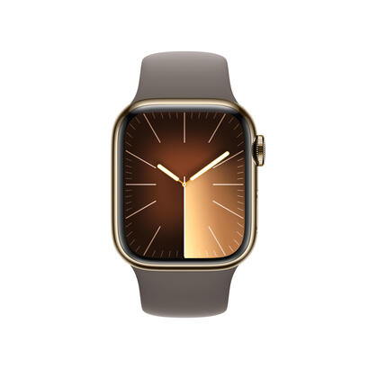 apple-watch-series-9-gps-cellular-41mm-gold-stainless-steel-case-with-clay-sport-band-m-l