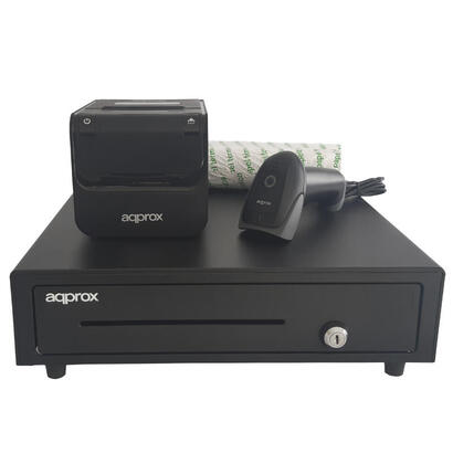kit-tpv-approx-cajon-portamonedas-appcash01-negro-lectorscanner-appls22-sin-peana-impresora-termica-apppos80am-usb-pack-rollos-p