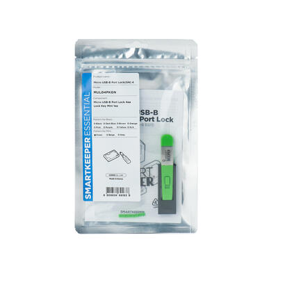 smartkeeper-essential-micro-usb-b-port-lock-mul04-lock-key-mini-u04-cerradura-de-embutir-codigo-de-color-verde-4-piezas-1-llave-