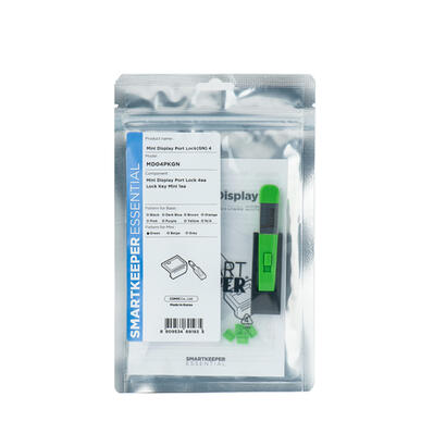 smartkeeper-essential-mini-displayport-lock-md04-lock-key-mini-u04-cerradura-de-embutir-codigo-de-color-verde-4-piezas-1-llave-m
