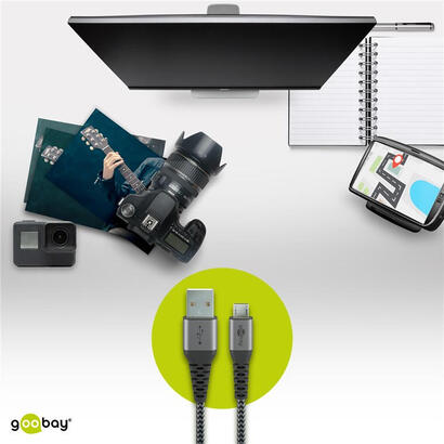 cable-goobay-usb-20-conector-usb-a-conector-micro-usb-grisplateado-1-metro-49282