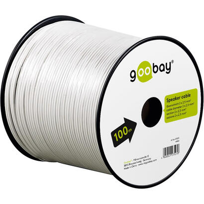goobay-27525-cable-de-audio-100-m-blanco