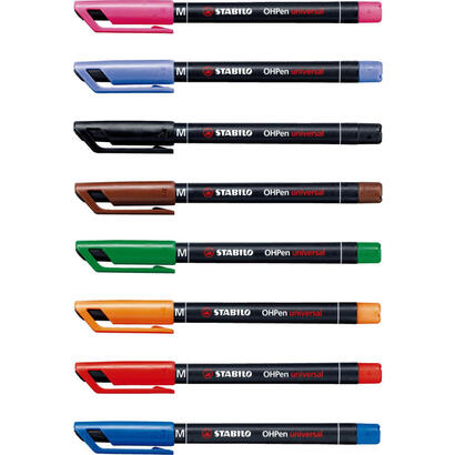 stabilo-marcador-permanente-ohpen-universal-m-punta-media-100mm-caja-10-negro