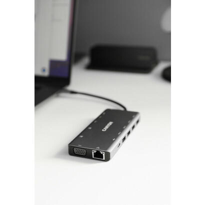 docking-usb-30-tipo-c-canyon-cns-tds12-1xvga-2xhdmi-4xusb-1xrj45-1xaudio-1xusb-tipo-c-1xlector-tarjetas-gris-oscuro