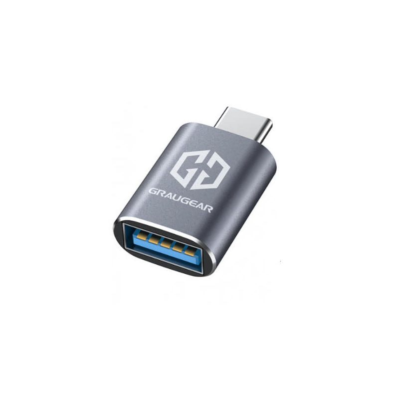 grisgear-adaptador-usb-32-gen2-tipo-a-a-tipo-c-enchufe-2-piezas