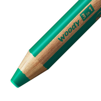 stabilo-lapices-de-colores-woody-3-en-1-estuche-de-5-verde-oscuro