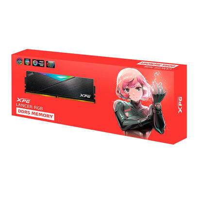 memoria-adata-dimm-32-gb-ddr5-6400-1x-32-gb-negro-ax5u6400c3232g-clabk-xpg-lancer-intel-xmp-amd-expo