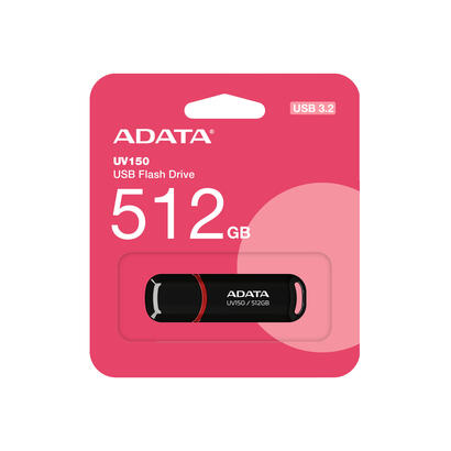 pendrive-adata-uv150-512-gb-usb-negrorojo-usb-a-32-gen-1