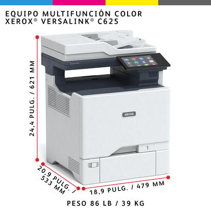 xerox-versalink-c625dn-impresora-multifuncion-grisazul-usb-lan-escanear-copiar-fax-c625vdn