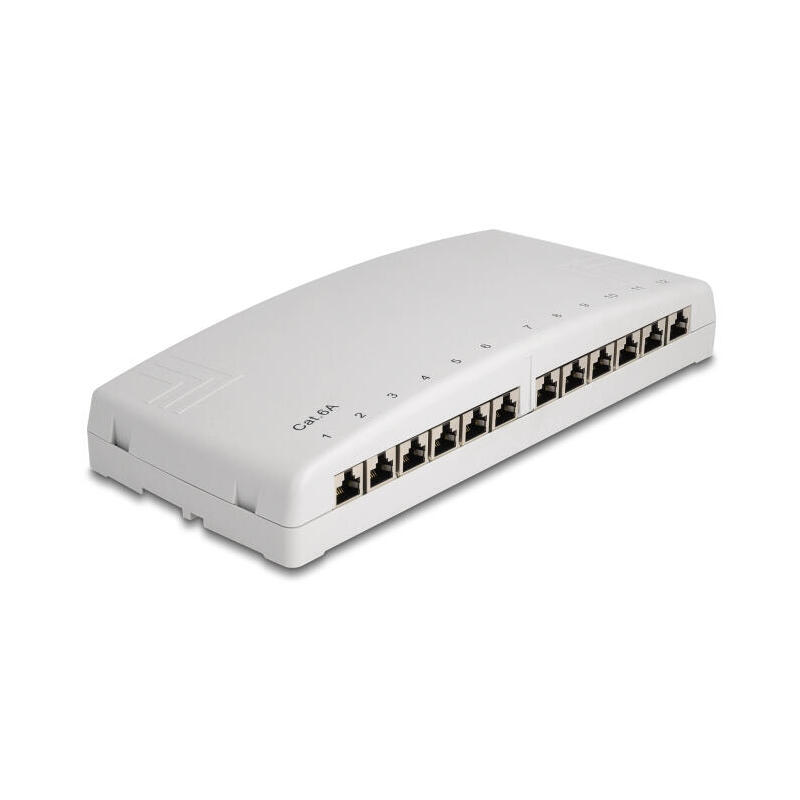 delock-mini-desktop-patchpanel-12-port-cat6a-gris