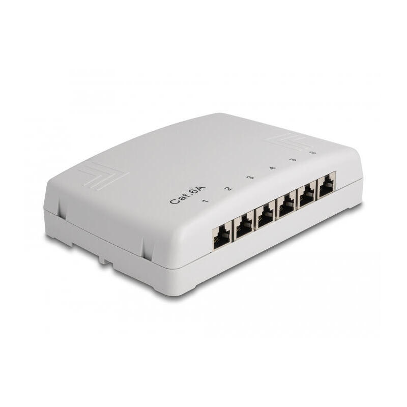 delock-mini-desktop-patchpanel-6-port-cat6a-gris