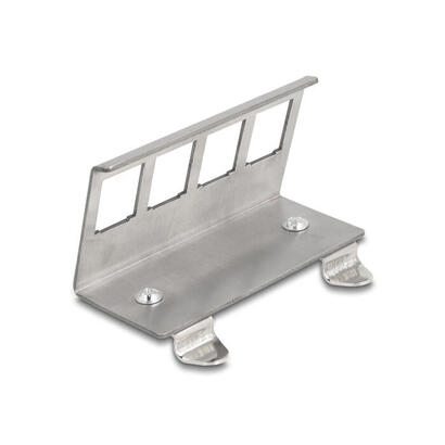 delock-88140-soporte-metalico-keystone-de-4-puertos-para-riel-din