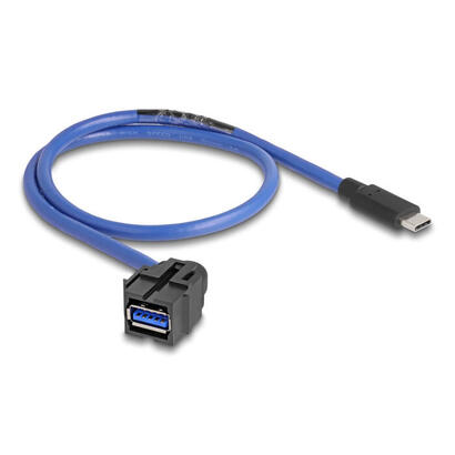 delock-88156-modulo-keystone-usb-5-gbps-a-hembra-a-usb-type-c-macho-con-cable