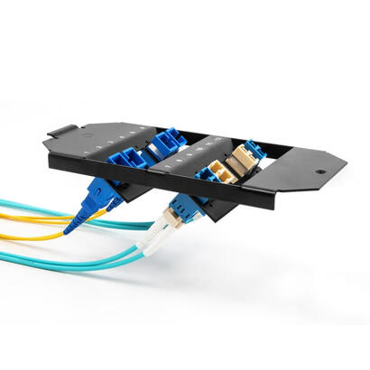 lwl-halterung-fur-bodentank-12-port-fur-sc-simplex-lc-duplex-kupplungen-schwarz