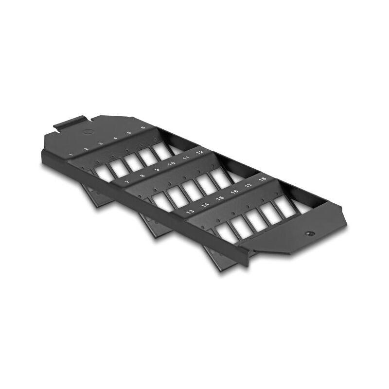 delock-lwl-halterung-fur-bodentank-18-port-fur-sc-simplex-lc-duplex-kupplungen-schwarz