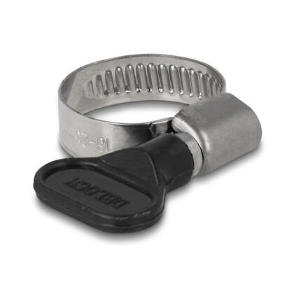 delock-schlauchschelle-mit-flugelmutter-16-25-mm-10-stuck-schwarz