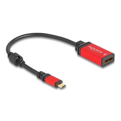 delock-60052-adaptador-usb-type-c-a-displayport-modo-dp-alt-8k-30-hz-con-funcion-hdr-rojo