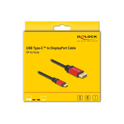 delock-80092-cable-usb-type-c-a-displayport-modo-dp-alt-8k-30-hz-con-funcion-hdr-1-m-rojo