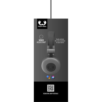 auriculares-fresh-n-rebel-code-core-inalambrico-usb-tipo-c-bluetooth-gris