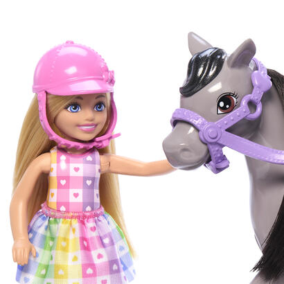muneca-mattel-barbie-familia-y-amigos-chelsea-y-pony-htk29