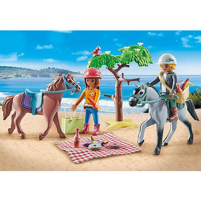 playmobil-71470-horses-of-waterfall-starter-pack-reitausflug-an-den-strand-mit-amelia-und-ben-juguete-de-construccion-71470