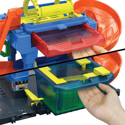 hot-wheels-city-tunel-que-cambia-de-color-car-wash-play-building-escala-164-htn80