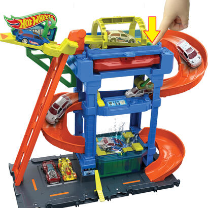 hot-wheels-city-tunel-que-cambia-de-color-car-wash-play-building-escala-164-htn80