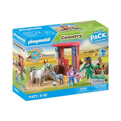 playmobil-71471-country-starter-pack-uso-veterinario-con-los-burros-juguete-de-construccion