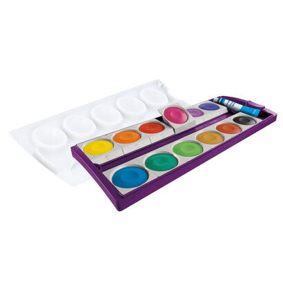 caja-de-pintura-pelikan-k12-violeta-con-blanco-opaco-12-colores