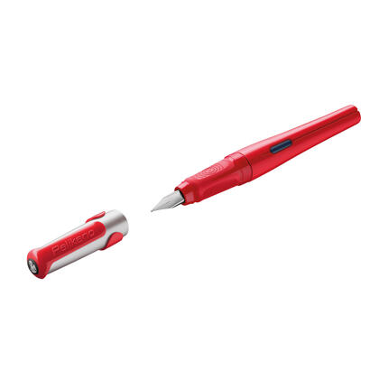 pelikan-824460-pluma-estilografica-para-diestros-color-rojo