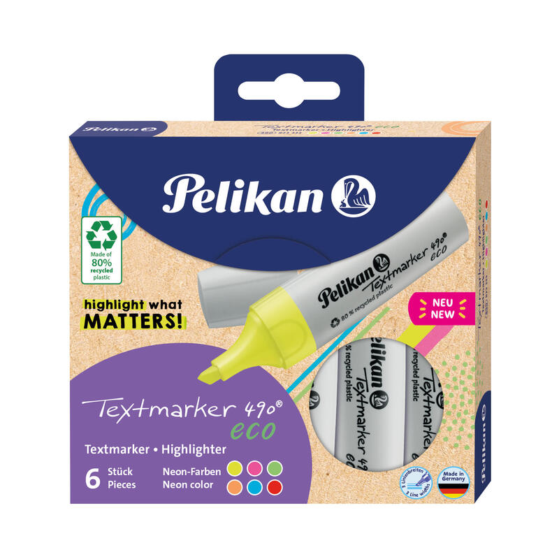 pelikan-textmarker-490-eco-set-6-neon