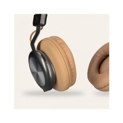 ksix-auriculares-inalambricos-retro2-enc-color-marron