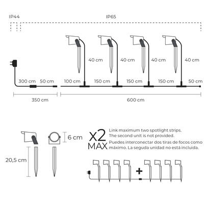 ksix-pack-4-smartled-outdoor-focos-led-rgbwic-ip65-control-por-app-instalacion-facil