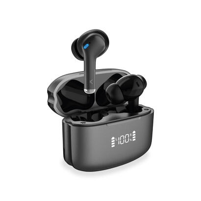 ksix-noise-cancel-3-auriculares-inalambricos-estuche-pantalla-anc-enc-color-negro