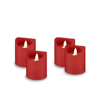 led-echtwachs-kerzen-4er-set-rojo-mit-timer-funktion