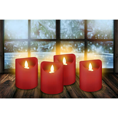 led-echtwachs-kerzen-4er-set-rojo-mit-timer-funktion