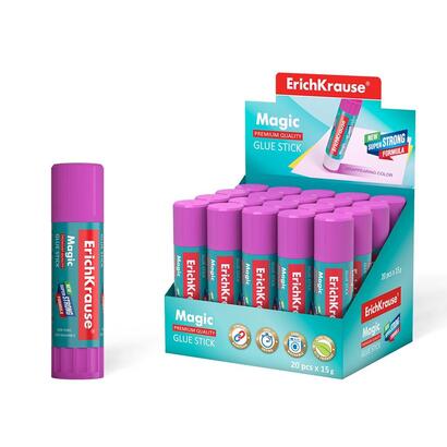 pack-de-20-unidades-erichkrause-magic-pegamento-en-barra-super-fuerte-adhesion-rapida-y-fiable-color-gradualmente