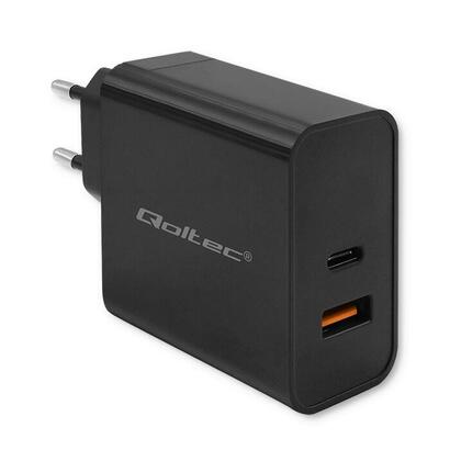 qoltec-52380-super-quick-pd-charger-1xusb-c-1xusb-65w-5-20v-15-325a-black