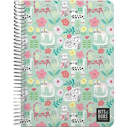 grafoplas-cuaderno-14-pp-80h-90gr-4x4mm-5-bandas-color-bitsbobs-24-cats-fsc