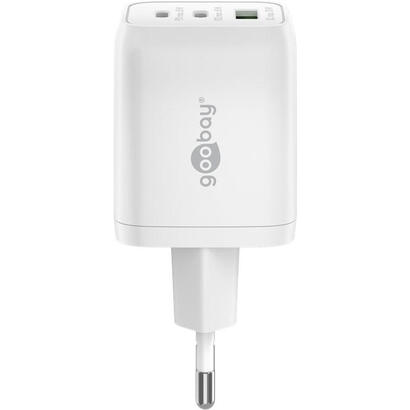 goobay-64754-cargador-1x-usb-a-2x-usb-c-65-w-blanco