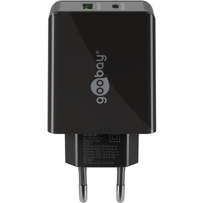 goobay-61673-cargador-usb-a-usb-c-pd-30-watt-negro