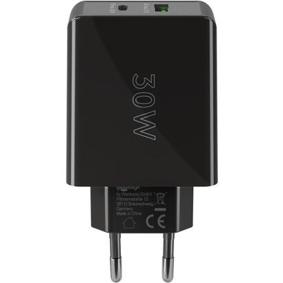 goobay-61673-cargador-usb-a-usb-c-pd-30-watt-negro