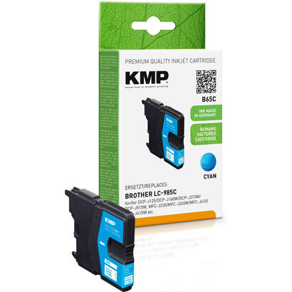kmp-cartucho-brother-lc-985c-260-s-cyan-remanufactured